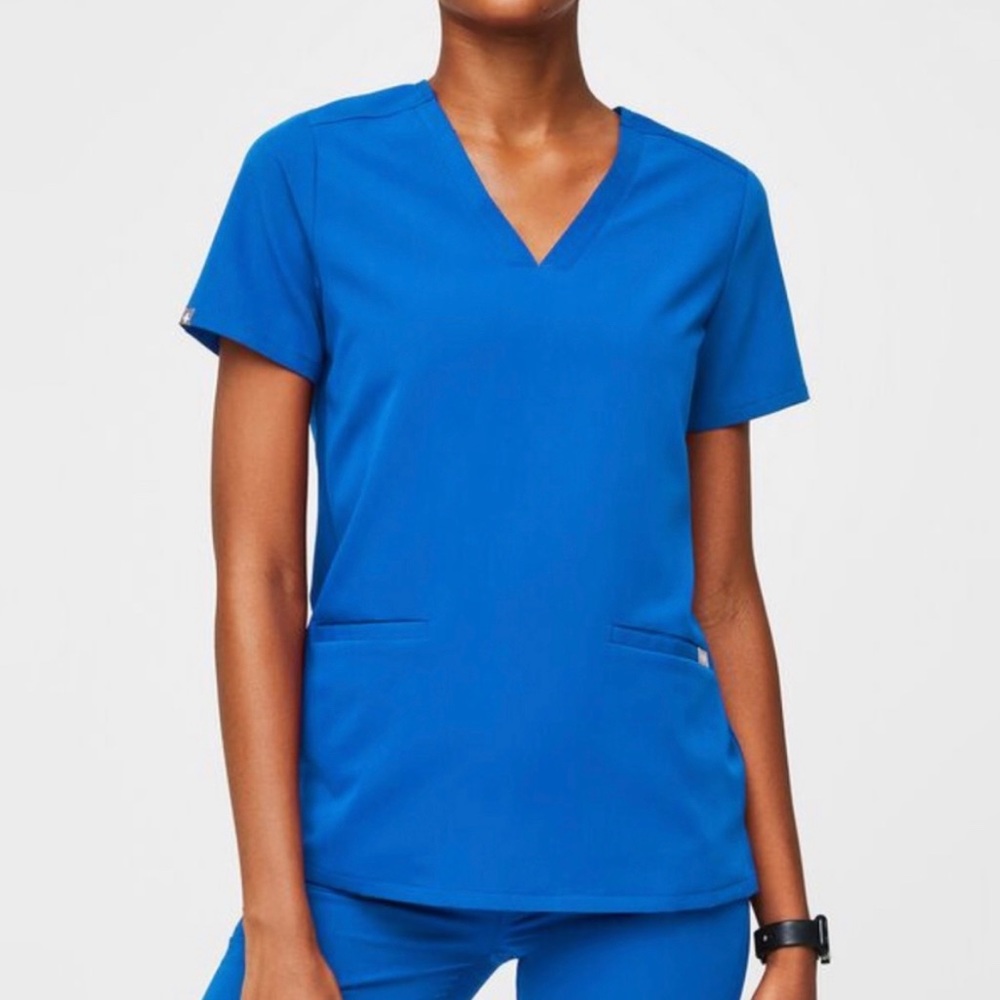 FIGS Casma Scrub Top Royal Blue XS